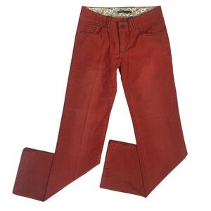 Women's Rust Red Straight-Leg Pants